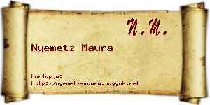 Nyemetz Maura névjegykártya